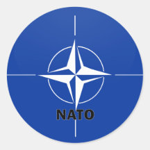 Nato Roundel quality Flag Round Stickers