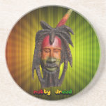 Natty Dread Rastaman With Dreadlocks Drink Coasters
