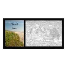 Natural Beach Thank You Photo Card