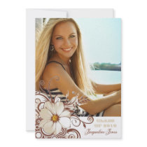 Natural Beauty Photo Graduation Announcement
