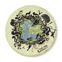 Natural Beauty - Preserve It! Refrigerator Magnets