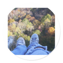 Natural Bridge in love Round Sticker