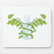 Natural caduceus bottle concept mousemat
