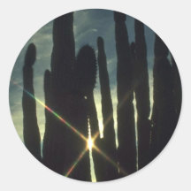Natural Fence Round Sticker