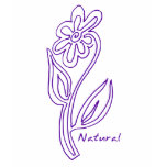 Natural Flower Line Art T-Shirt