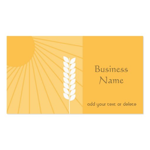 Natural Food Store Business Card