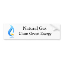 Natural Gas Clean Green Energy Bumper Sticker