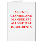 NATURAL ingredients Greeting Card