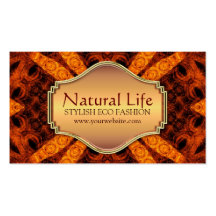 Natural Life Eco Fashion Design Business Card