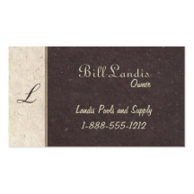 Natural Pressed Paper - Dark Brown Business Cards