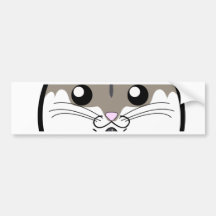 Natural Russian Dwarf Hamster Bumper Stickers