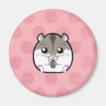 Natural Russian Dwarf Hamster Fridge Magnets