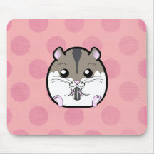 Natural Russian Dwarf Hamster Mouse Pad