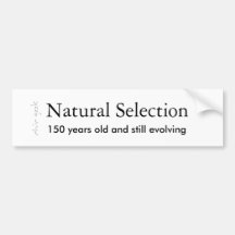 Natural Selection bumper sticker