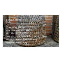 Natural Wooden Basket Business Card