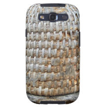 Natural Wooden Basket Samsung Galaxy SIII Cover
