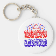 Naturalized American Keychain