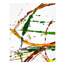 Nature abstraite en couleurs en-tête de lettre customisée