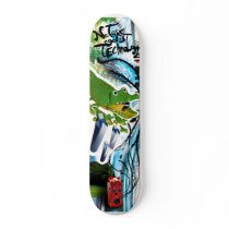 Nature against technology skateboard decks