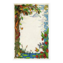 nature_border papier à lettre personnalisé