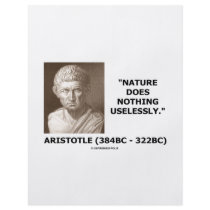 Nature Does Nothing Uselessly (Aristotelian Quote) Flyers