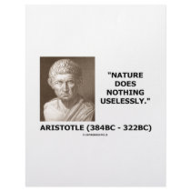 Nature Does Nothing Uselessly (Aristotelian Quote) Letterhead