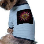 nature flower with black background dog t-shirt