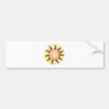 Nature Glory : Fine Red Berry Pattern Bumper Stickers