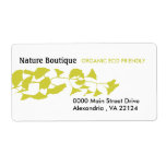 Nature Green Ginkgo Custom Shipping Label