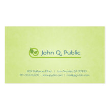 Nature Green Leaves Business Card
