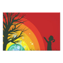 Nature illustration photo print