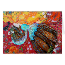 Nature Lady and the Seasons of the Year. Greeting Card