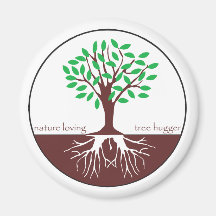Nature Loving Tree Hugger Fridge Magnet