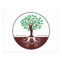 Nature Loving Tree Hugger Post Card