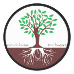 Nature Loving Tree Hugger stickers