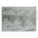 Nature Pencil Drawing Card