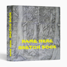 Nature Pencil Drawing Sketch Book Binder