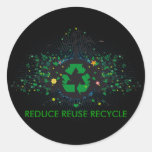 Nature Recycles Round Stickers