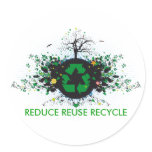Nature Recycles stickers