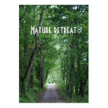 nature retreat business card