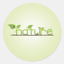 Nature Round Stickers