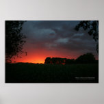Nature Sunset Averlo Poster
