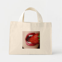 Nature's Candy - Woman Eating Strawberry Bags