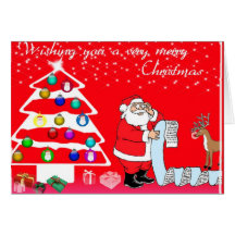 Naughty and Nice Greeting Card