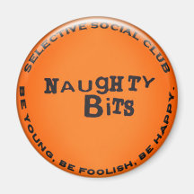 Naughty Bits Badge Magnet