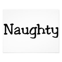 Naughty Black Personalized Announcement