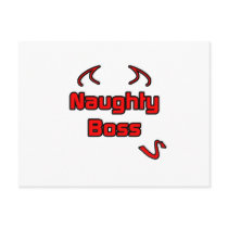 Naughty Boss Postcard