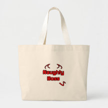 Naughty Boss Tote Bags