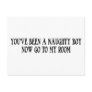 NAUGHTY BOY POSTCARD