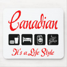 Naughty Canadian Gift Mousepads